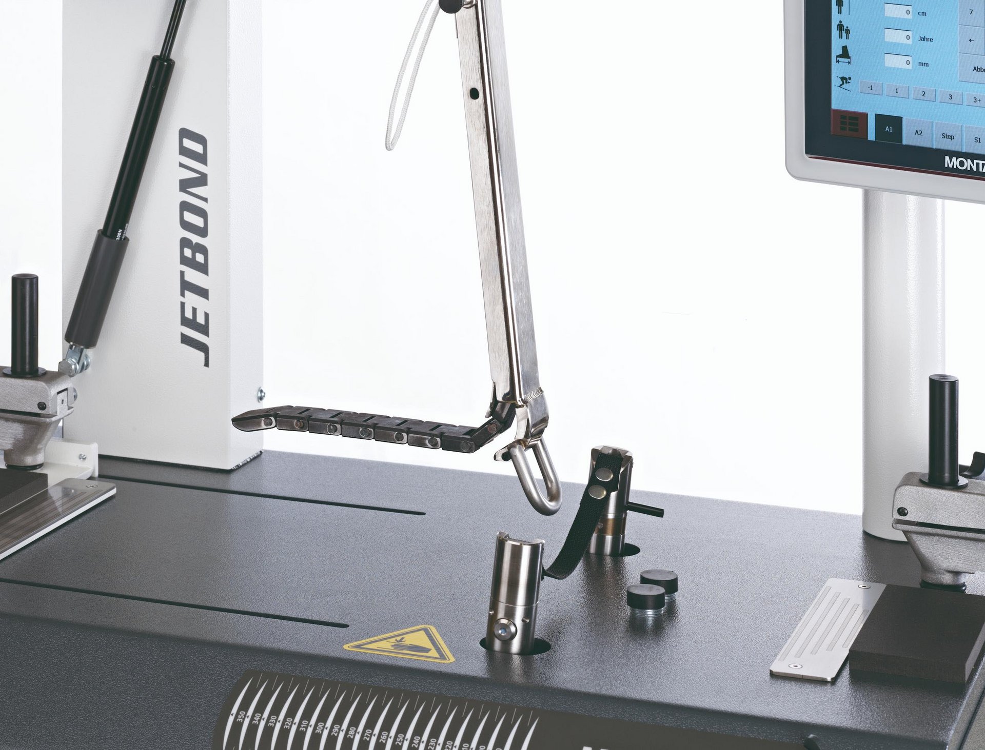 Skiservice Bindungsmessung Jetbond ST ohne Schuh Frontansicht 2