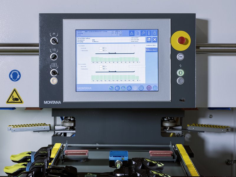 Machine pour le service des skis CRYSTAL ONYX Écran tactile