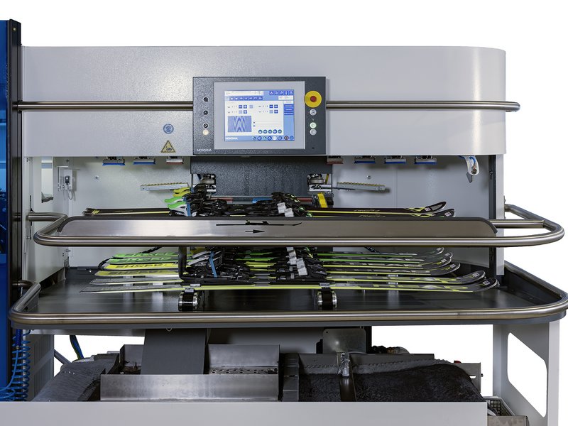 Machine de service des skis CRYSTAL ONYX Système de chargement