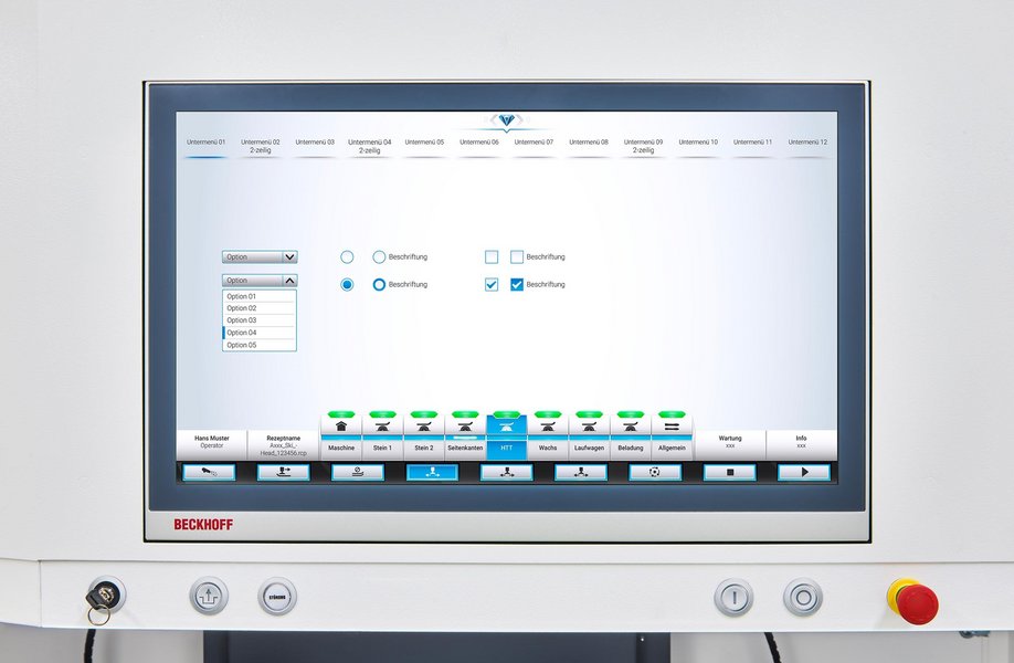 Skiservice-Maschine CRYSTAL MAGIC Touchscreen-Display 