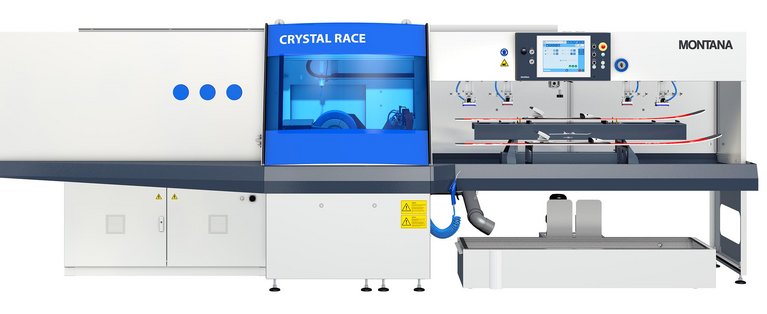 Ski service machine CRYSTAL RACE front view