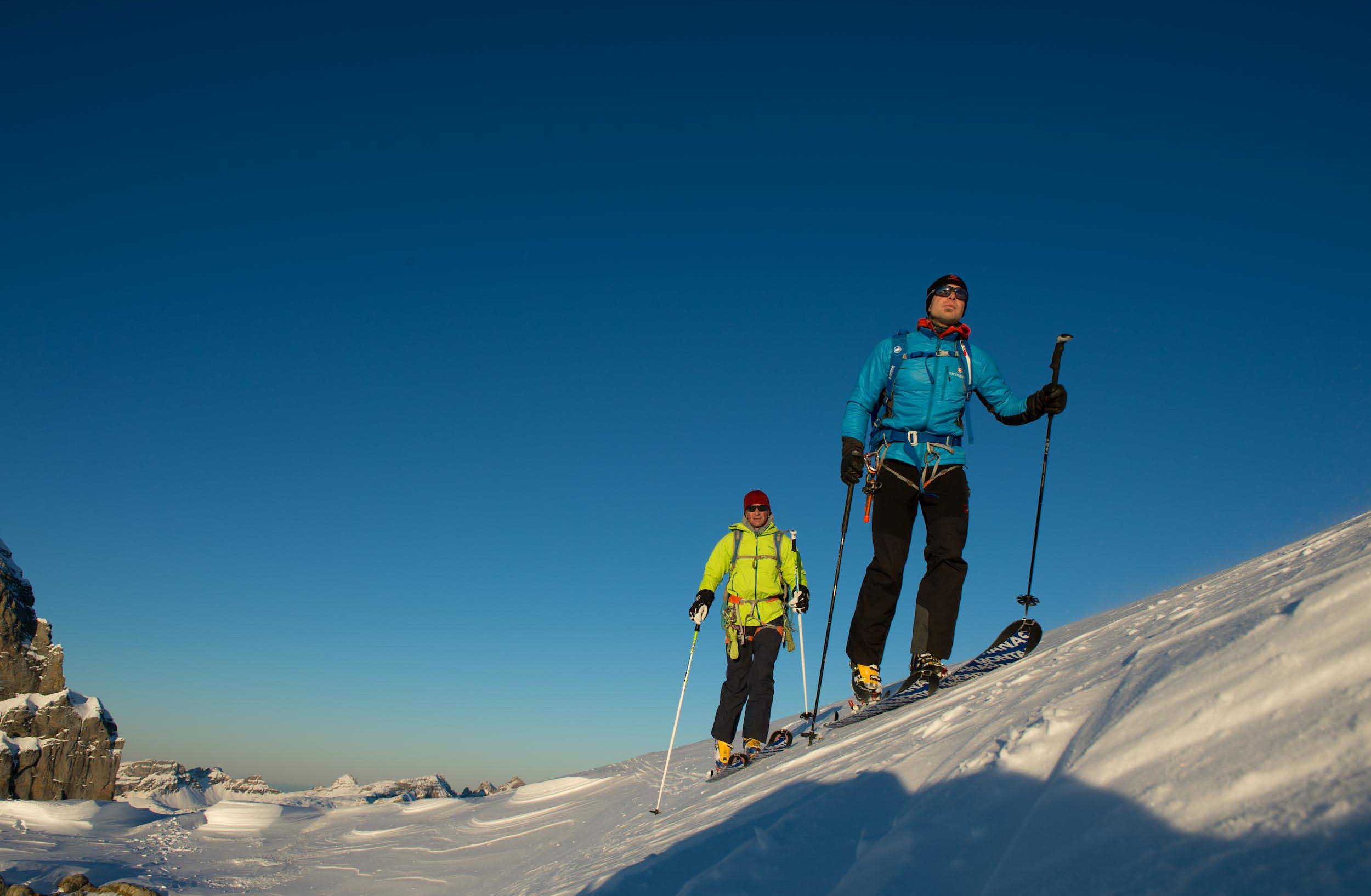 Dani Arnold on ski tour